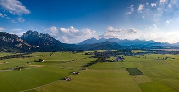 Bergpanorama, Luftaufnahme